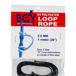 Cordelette BCY 24 pour D-loop 1 m Noir