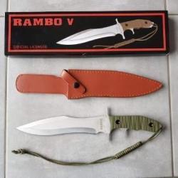 !!!!! VENTE FLASH PRIX COÛTANT !!!!! Poignard couteau RAMBO 5 .Réf 124