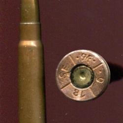 7.92 x 57 Mauser - Allemagne 1918 - étui acier cuivré - productuion PMF en 1918
