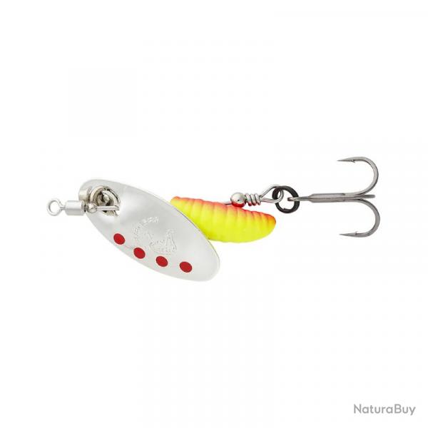 Cuiller Tournante Savage Gear Grub Spinner 3,8g 3,8g Silver Red Yellow