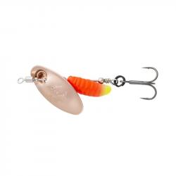 Cuiller Tournante Savage Gear Grub Spinner 3,8g 3,8g Copper Red Yellow
