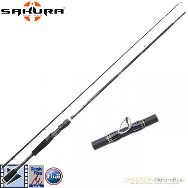 DESTOCKAGE ! Canne Casting Sakura Ionizer G2 Allround INGCA 662 MH 1.98m 7-28g
