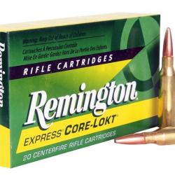 Cartouches REMINGTON CAL. 7-08 REM CORE-LOKT 140 GRS boite de 20