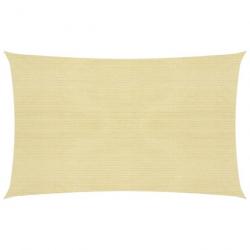 Voile d'ombrage 160 g/m² Beige 3x5 m PEHD