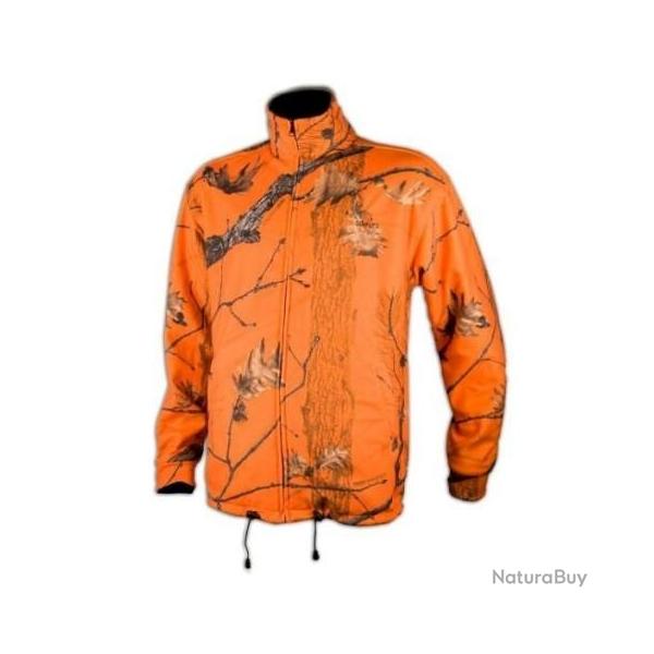 Veste polaire/Blouson polaire Somlys rversible camouflage orange - 491