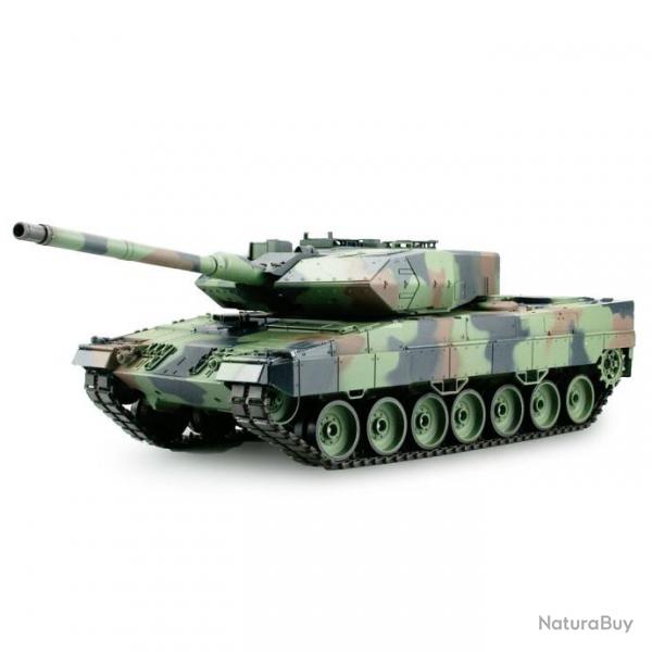 Tank RC Leopard 2A6 1/16me RTR Fonctions IR et Billes