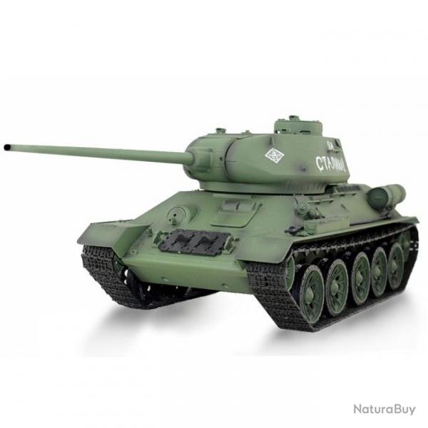 Tank RC T34 Russe 1/16 me 2.4 Ghz RTR