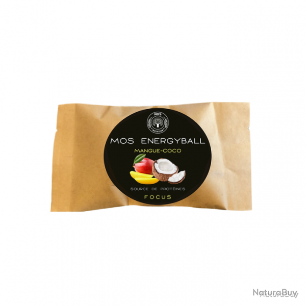 Ration lyophilise Energy Ball Mangue Coco MOS Nutrition