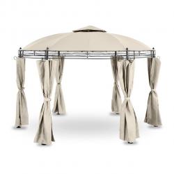 Pergola pavillon barnum tonnelle tente abri gazebo de jardin terrasse 3,5 m - 180 g/m² beige 14_000