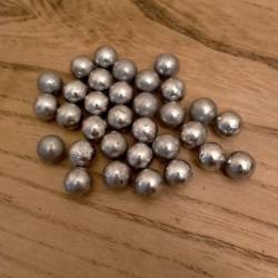 100 balles rondes diamètre .464"
