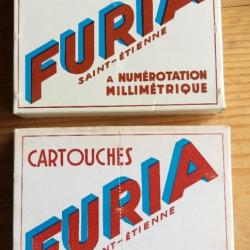 2 boîtes de cartouches de collection FURIA St. Etienne Cal. 16 plombs 1 et 8