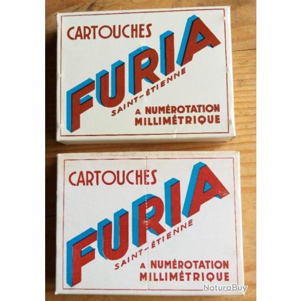 2 botes de cartouches de collection FURIA St. Etienne Cal. 16 plombs 1 et 8