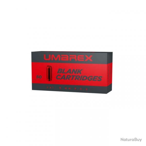 Cartouches Umarex 9 mm Pak à blanc par 50 - 9 mm Pak