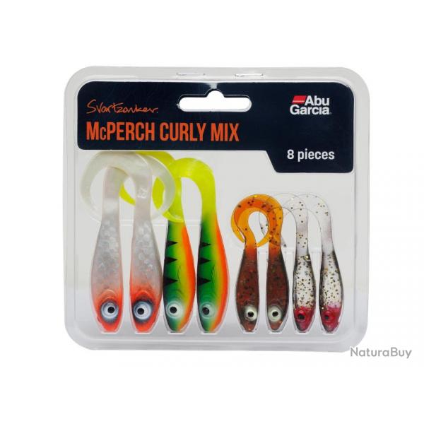 Leurre Souple Abu Garcia Mcperch Curly Mix (X8) Assortis