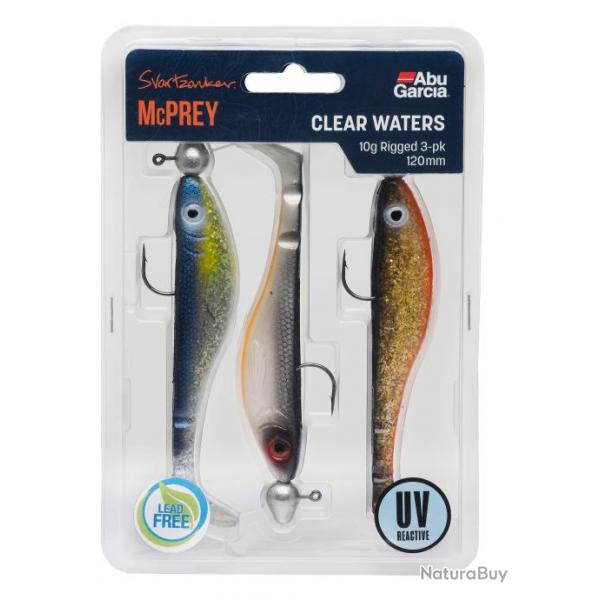 Leurre Souple Abu Garcia Mcprey 10G Rigged 3-Pack Clear Waters Assortis