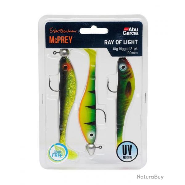 Leurre Souple Abu Garcia Mcprey 10G Rigged 3-Pack Ray Of Light Assortis