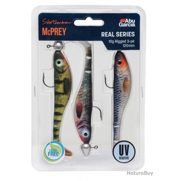 Leurre Souple Abu Garcia Mcprey 10G Rigged 3-Pack Real Series Assortis