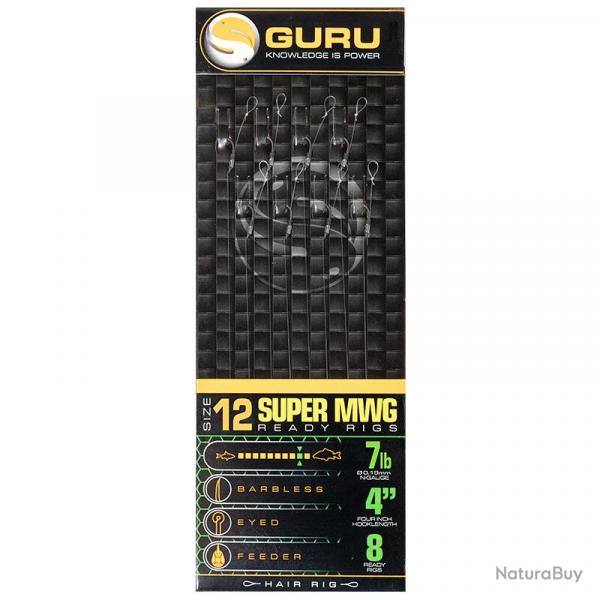 Bas de Ligne Guru SMWG Standard Hair 4" 10Cm N12 19/100