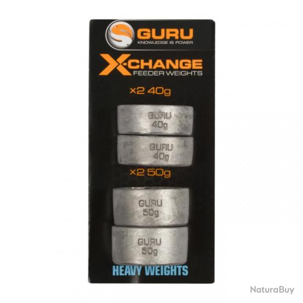 Plombs Feeder Guru X-Change Distance Feeder Weights Light