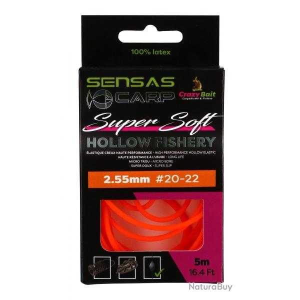 Elastique Sensas Hollow Fishery Super Soft 2,55MM