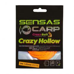 Elastique Sensas Crazy Hollow Elastic Soft 3M 1,85Mm-Orange