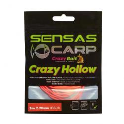 Elastique Sensas Crazy Hollow Elastic Soft 3M 2,2Mm-Rouge