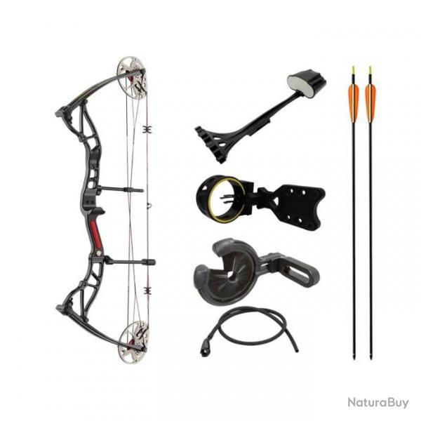 Arc  poulies EK Archery Exterminator (Assassin) Rouge et Noir Avec accessoires