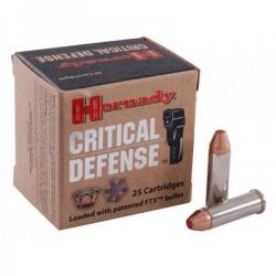 25 Munitions HORNADY Critical Defense 38 Spcl+P 110 Gr Ftx