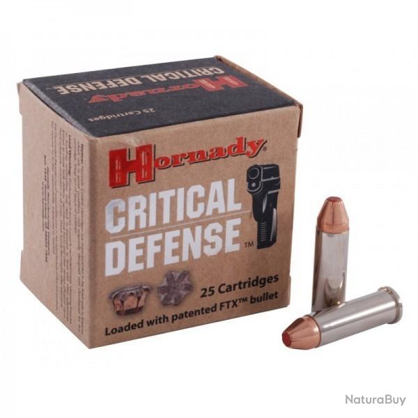 25 Munitions HORNADY Critical Defense 38 Spcl+P 110 Gr Ftx