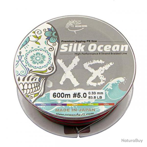 Tresse Ocean Devil Silk Ocean PE line 600m 83,8lb