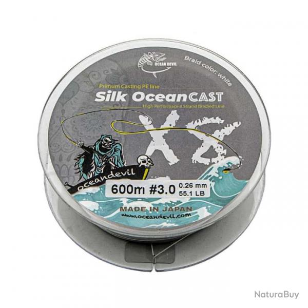 Tresse Ocean Devil Silk Ocean Cast 600m 55,1lb