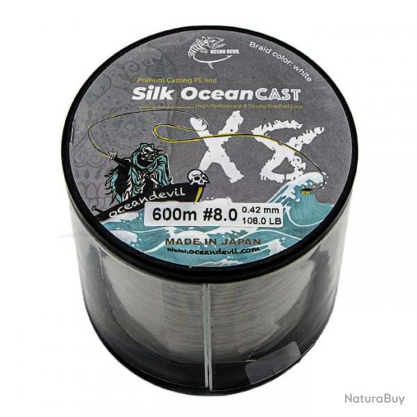 Tresse Ocean Devil Silk Ocean Cast 600m 108lb