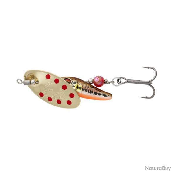 Cuiller Tournante Savage Gear Sticklebait Spinner 7,3g 7,3g #2 Minnow Gold Red