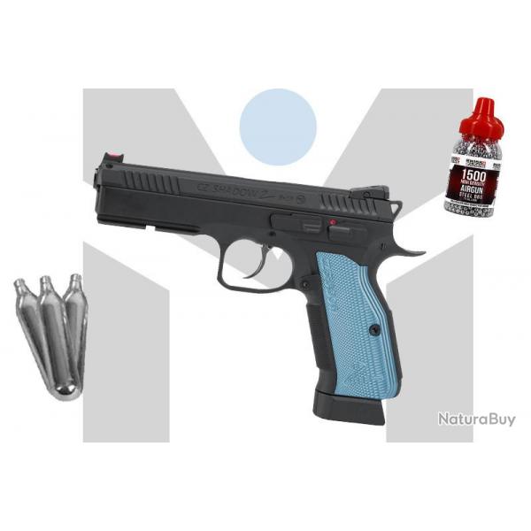 Pack Pistolet CZ Shadow 2 Full mtal 4.5mm CO2