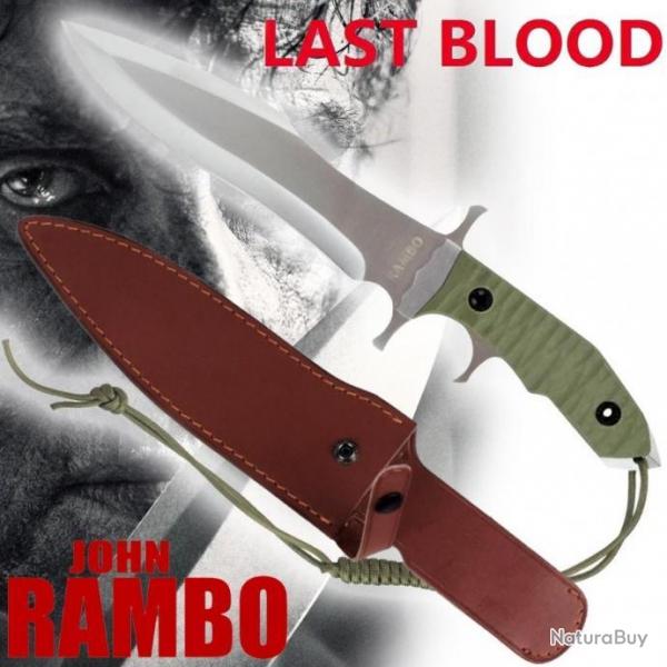 Couteau de Rambo 5 V Last Blood + Etui en cuir