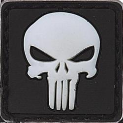 Mini Patch Punisher Blanc