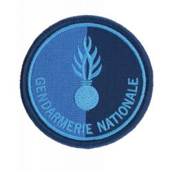 Écussons Gendarmerie Brodé - Basse visibilité Bleu Gendarmerie Nationale