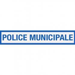 Barrette Réfléchissante Bleue Police Municipale