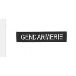 Bande Patronymique Gendarmerie - Brodée Noir