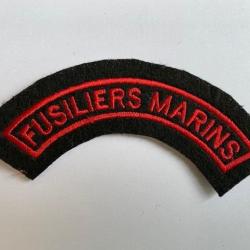 Ecusson Titre de bras Fusiliers Marins