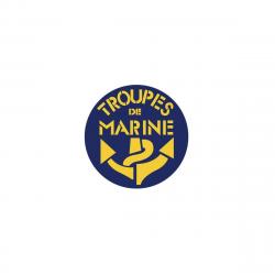 Autocollant Troupes de Marine - Vitrophanie