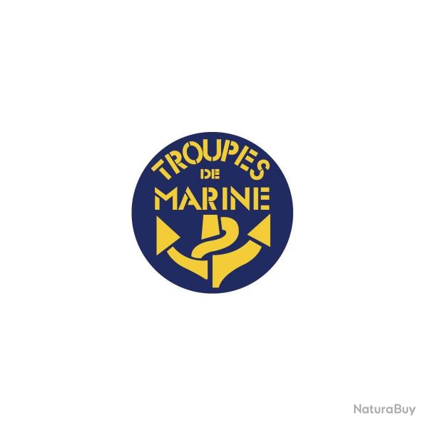 Autocollant Troupes de Marine - Vitrophanie