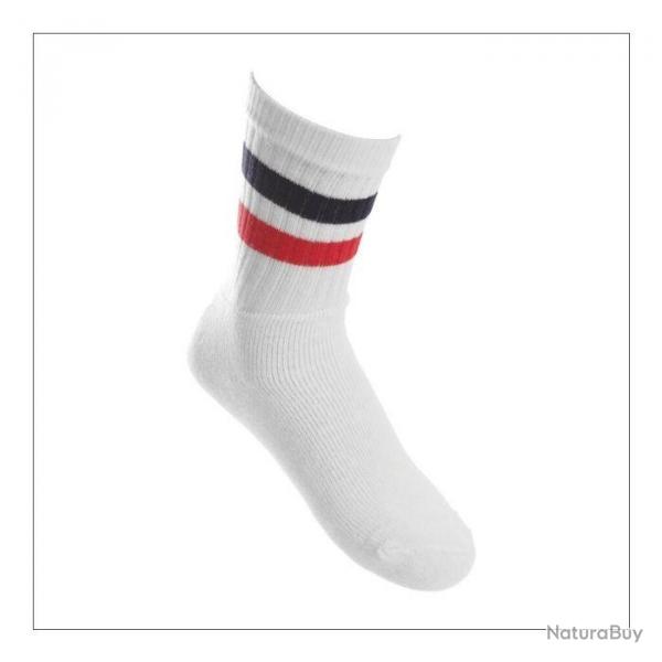 Chaussettes de sport - Bleu/blanc/rouge 35/38 Blanc