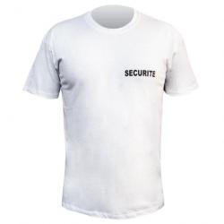 Tee shirt Sécurité Blanc 100 Coton