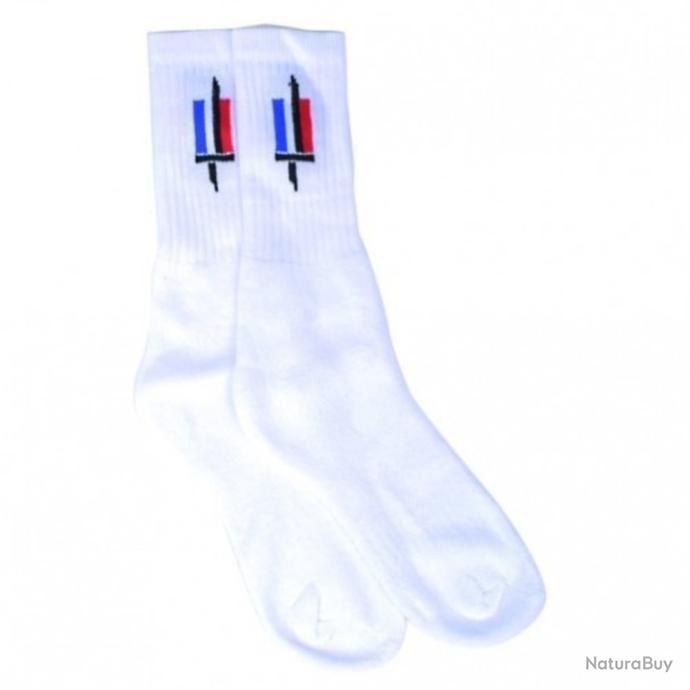 Chaussettes de Sport - Armée de Terre 43/46 Blanc