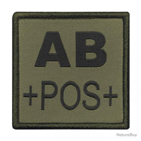 Patch Groupe Sanguin Tissu Vert AB pos