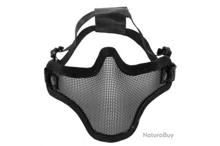 MASQUE DE PROTECTION DEMI VISAGE RIGIDE CRANE TETE DE MORT NOIR - Masques  Airsoft (5439881)