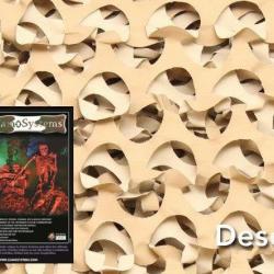 Filet de camouflage Anti-feu "Crazy Camo" Beige Beige 2,4x3m