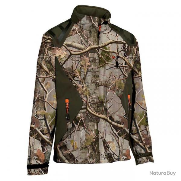 BLOUSON CHASSE SOFTSHELL GHOSTCAMO FOREST FOEV