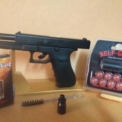 PACK  KIMAR 75 Auto, réplique du célèbre pistolet tchèque le CZ 75 +munitions + SAPL+ sprays poivre